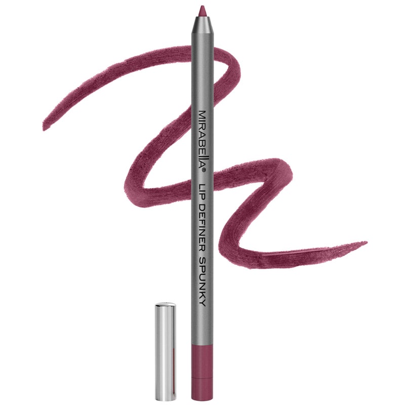 Mirabella Line  Define Lip Definer Lip Pencil Smoothing  Moisturizing Retractable Lip Liner with LongLasting  UltraCreamy Formula Antioxidants Vitamin C  E  BuiltIn Sharpener  Spunky
